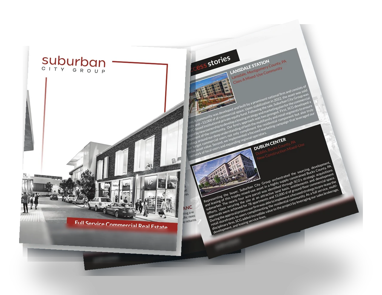 Commercial real estate brochure by BTS Brands (BRO-04)