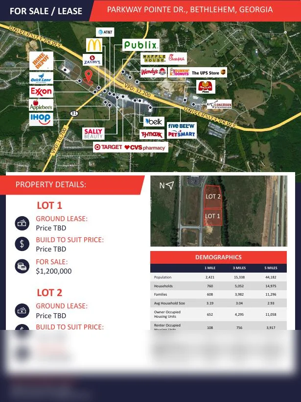 Commercial real estate property flyer by BTS Brands (FLY-17)