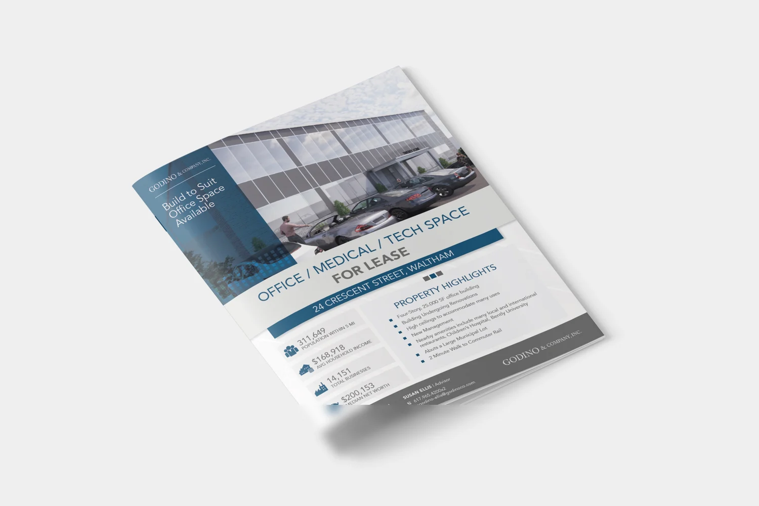 Commercial real estate property flyer by BTS Brands (FLY-34)
