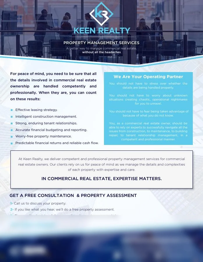 Commercial real estate property flyer by BTS Brands (FLY-54)