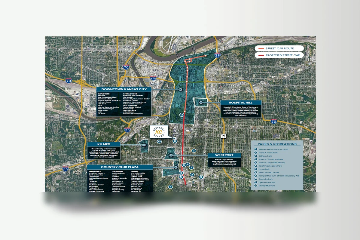 Commercial real estate custom map & aerial by BTS Brands (MAP-02)