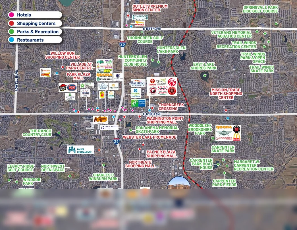 Commercial real estate custom map & aerial by BTS Brands (MAP-33)