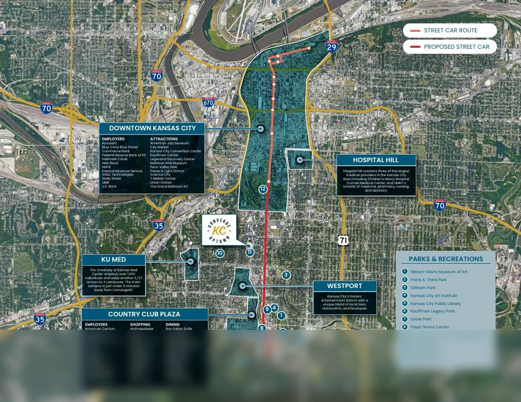 Commercial real estate custom map & aerial by BTS Brands (MAP-34)