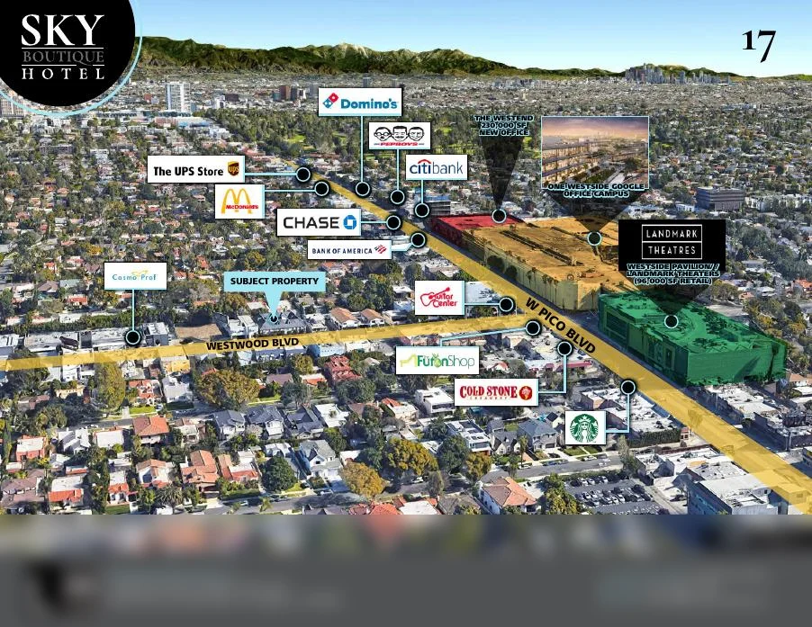 Commercial real estate custom map & aerial by BTS Brands (MAP-55)