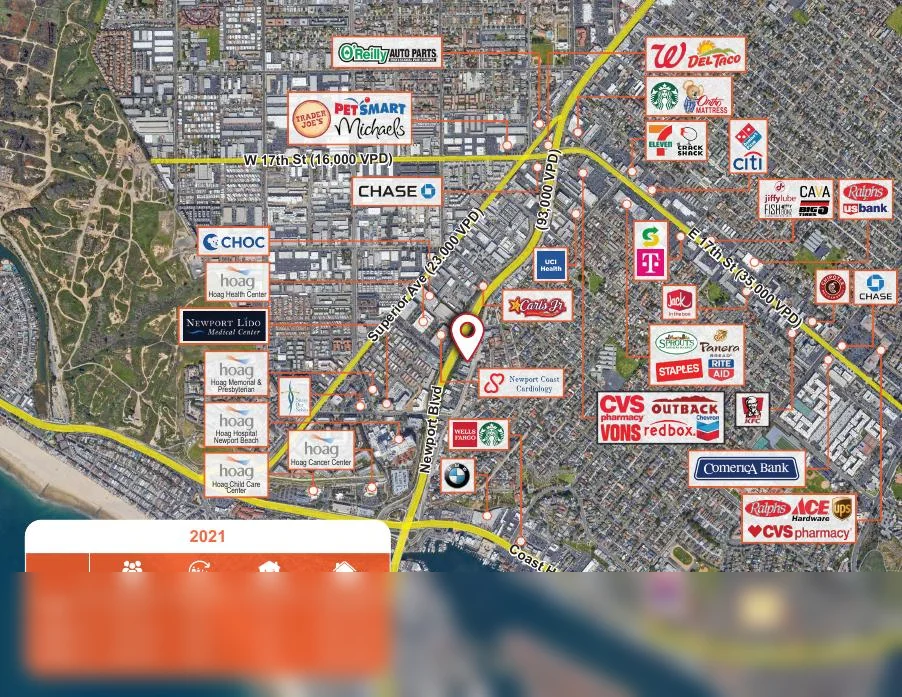 Commercial real estate custom map & aerial by BTS Brands (MAP-56)