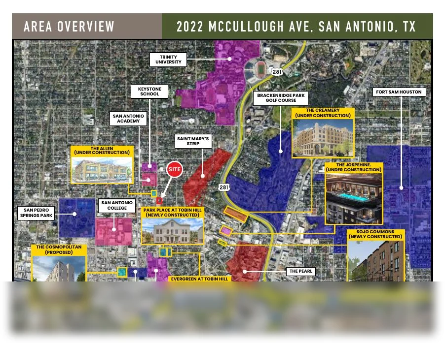 Commercial real estate custom map & aerial by BTS Brands (MAP-62)