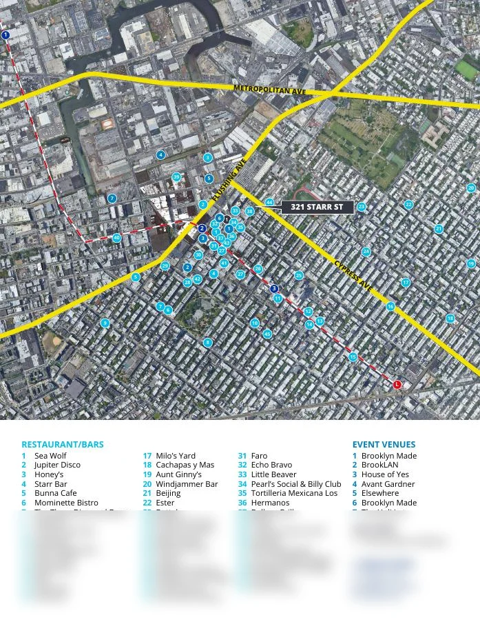 Commercial real estate custom map & aerial by BTS Brands (MAP-64)