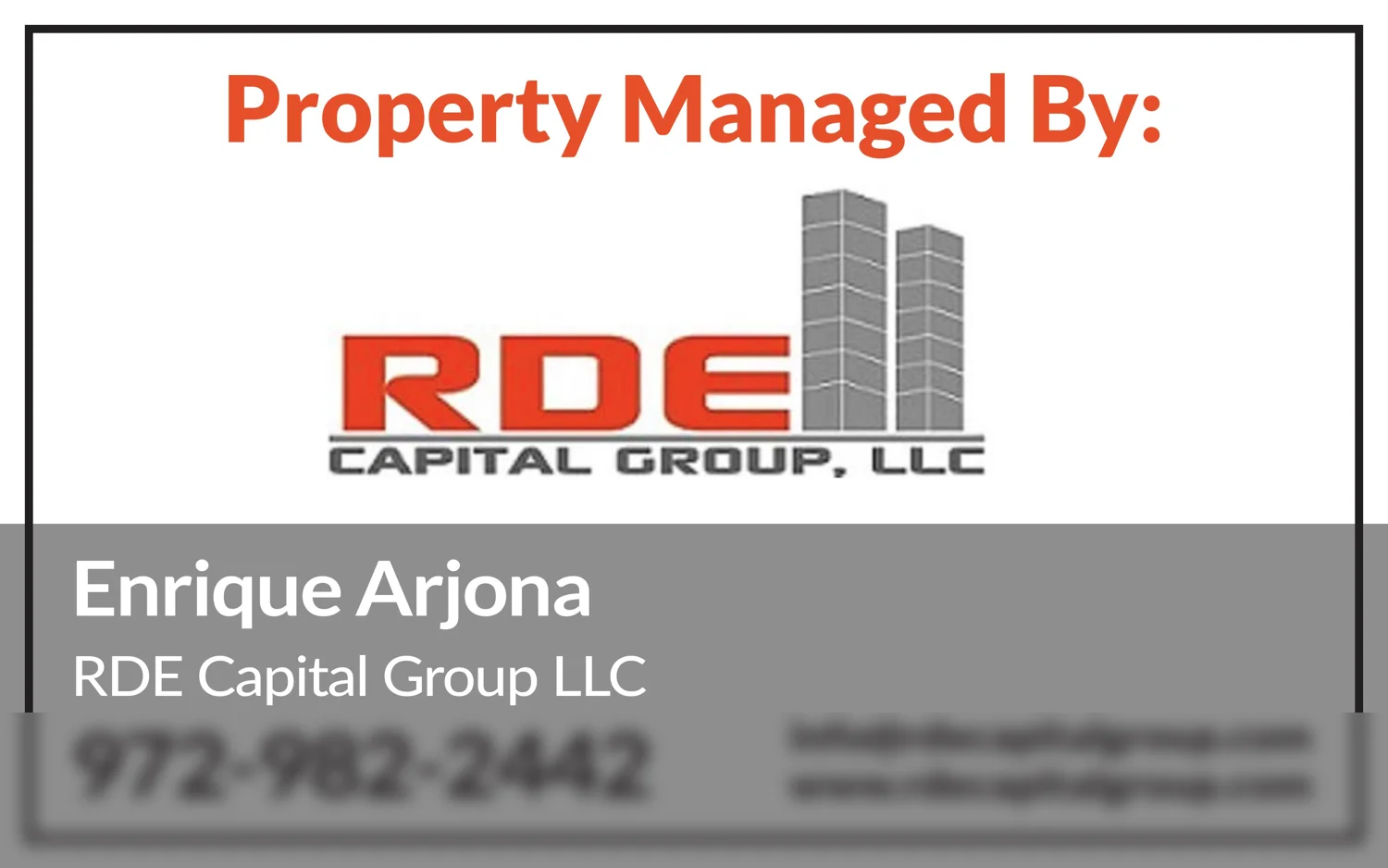 Commercial real estate property signage by BTS Brands (SIGN-18)