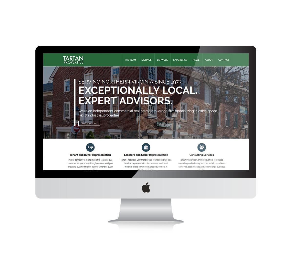 Commercial real estate website development