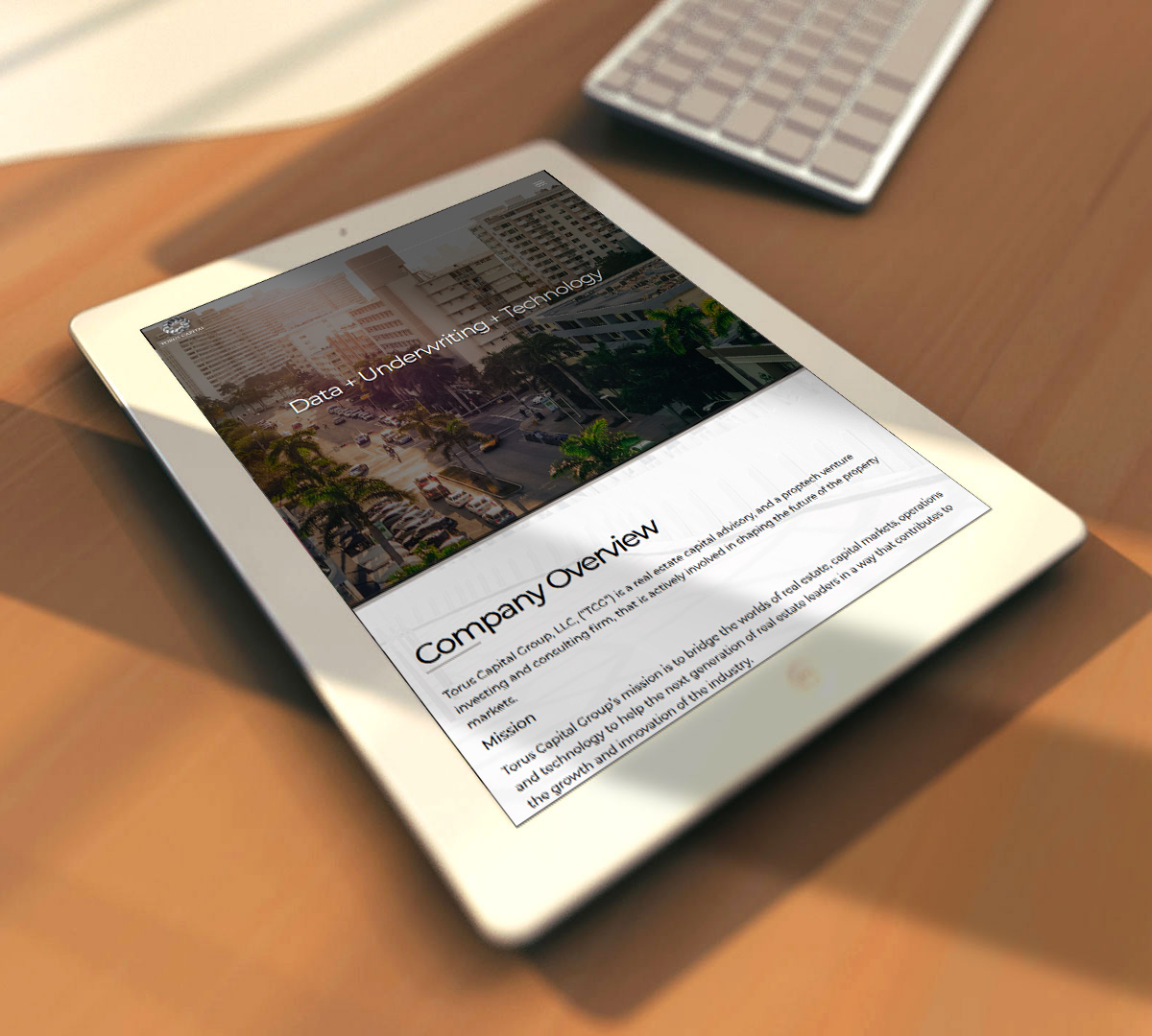 Commercial real estate mobile responsive landing page development