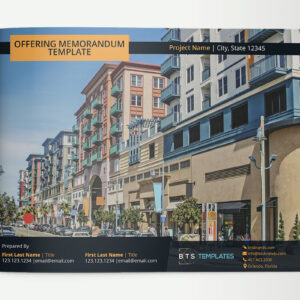 Offering Memorandum Template for Commercial Real Estate