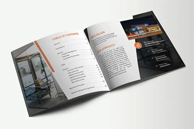 Commercial real estate brochure design