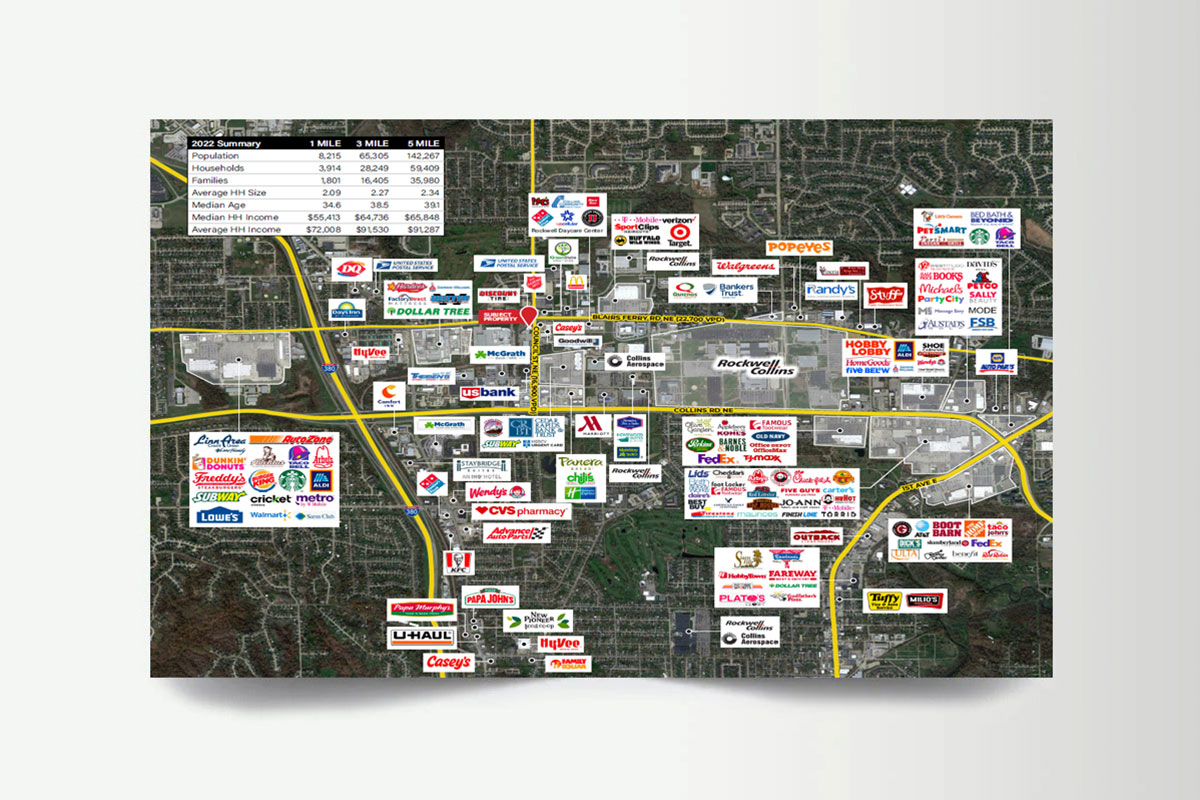 1033 Map Retail Cedar Rapids IA 