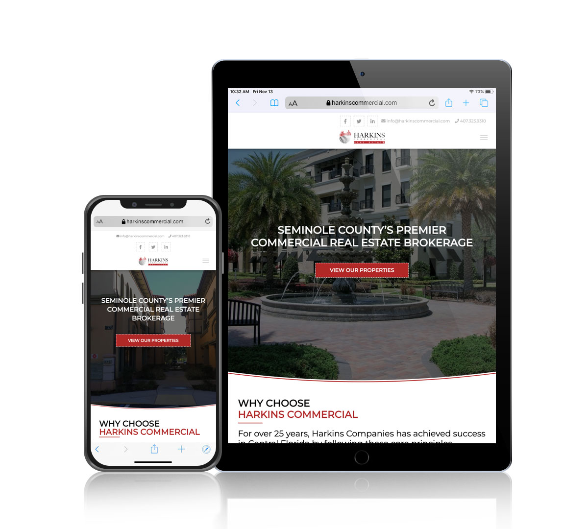 Commercial real estate website development with BTS Properties