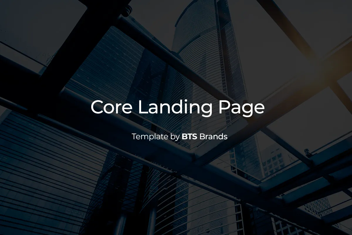 Core Landing Page