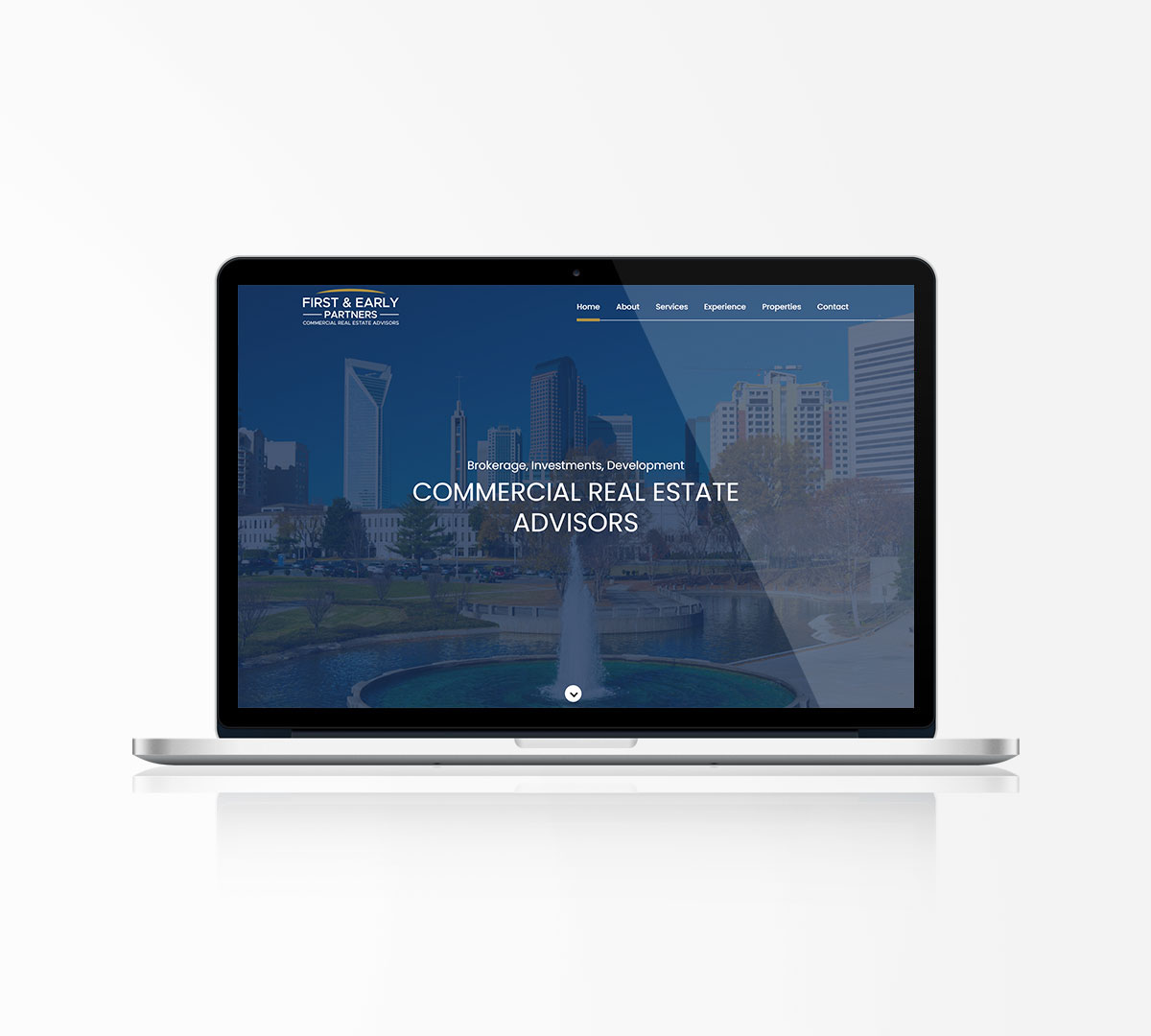 Commercial real estate landing page development
