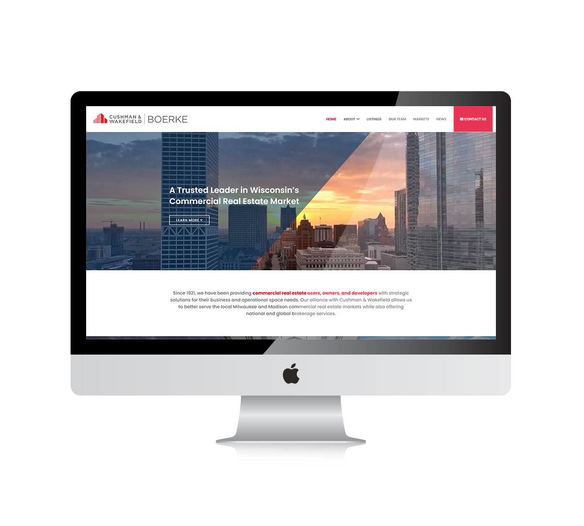 Commercial real estate website development